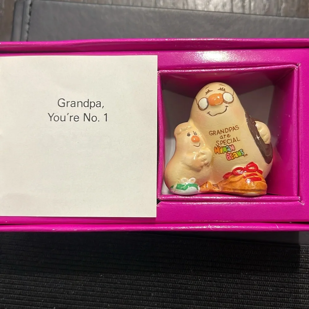 Enesco 1983 Grandpas are Special Vintage Ceramic Figurine Collectible Human bean